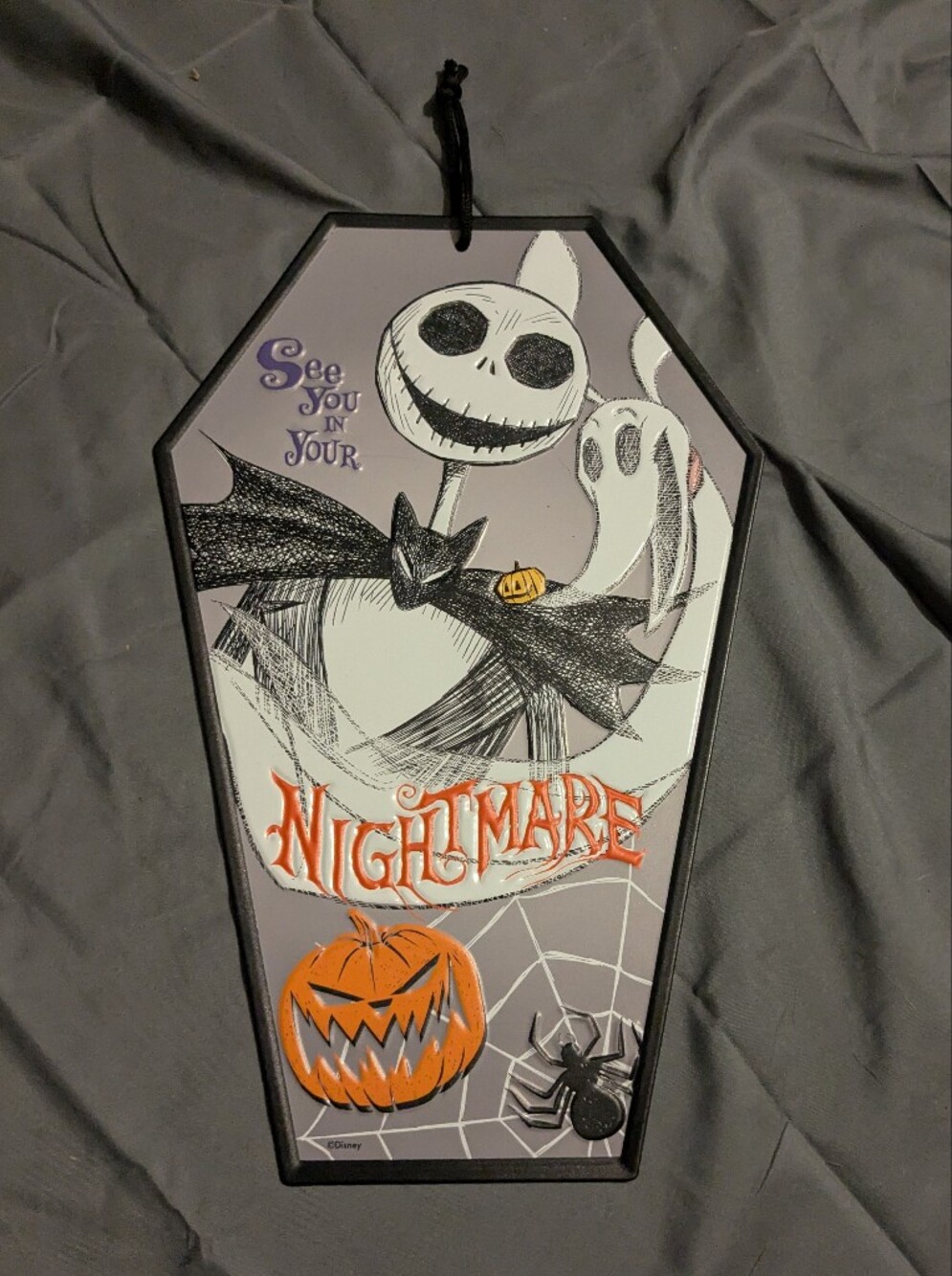 nightmare before Christmas tin sign